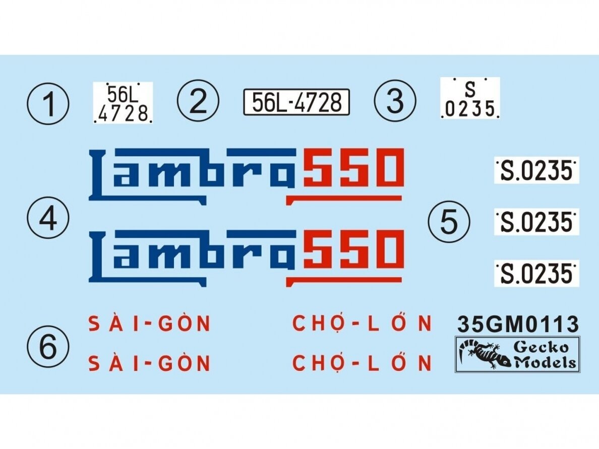 Gecko Models - 60‘~70’s Saigon Shuttle Motor-Tricycle (Lambretta) Depot and a take break drive [2 kits In 1 box], 1/35, 35GM0113 11