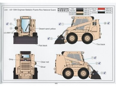 Gecko Models - US Army Light Type III Skid Steer Loader (M400W), 1/35, 35GM0008 14