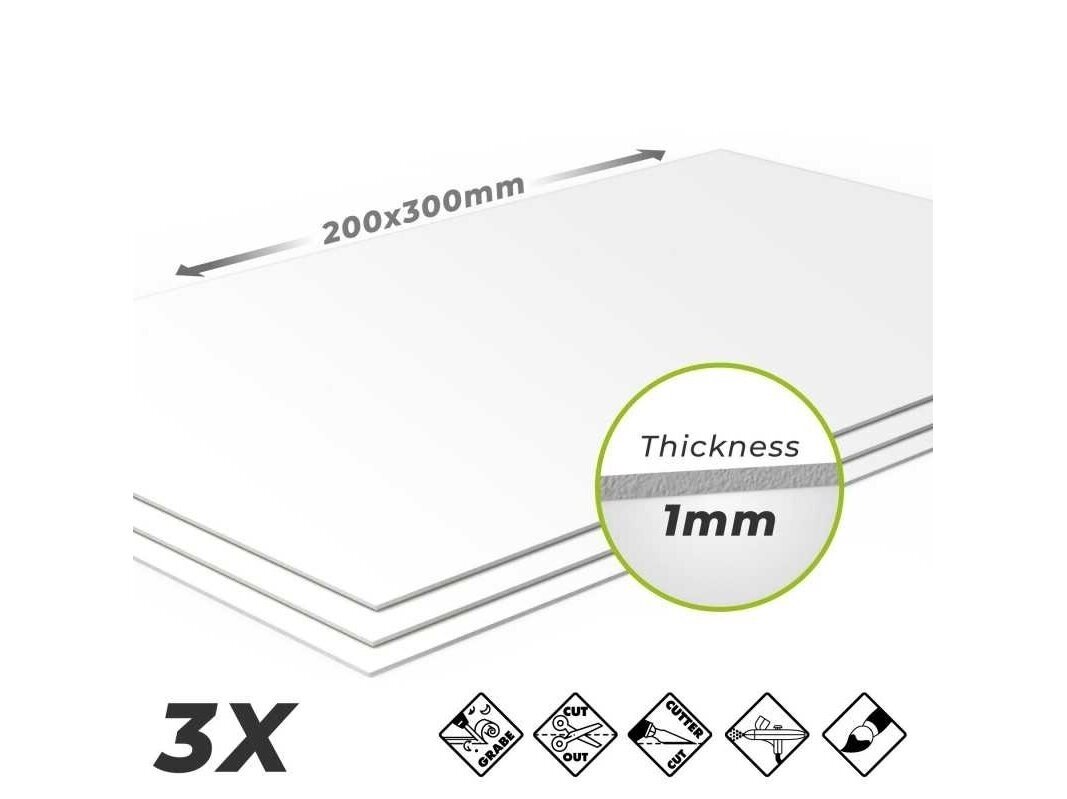 Green stuff world - Foamed PVC 1 mm (Листы вспененного ПВХ 1 мм), 9305 1 Green stuff world - Foamed PVC 1 mm (Листы вспененного ПВХ 1 мм), 9305 1