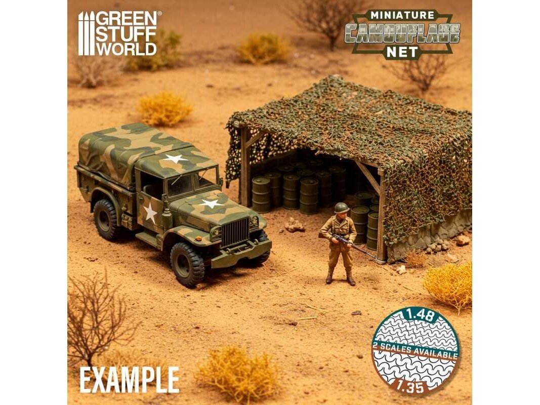 Green stuff world - Miniature Camouflage Nets Green, 1/48, 13511 2
