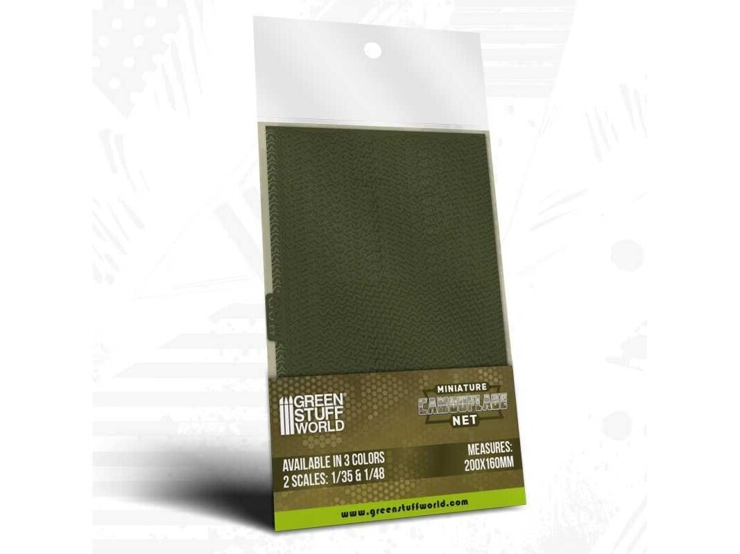 Green stuff world - Miniature Camouflage Nets Green, 1/48, 13511 1 Green stuff world - Miniature Camouflage Nets Green, 1/48, 13511 1