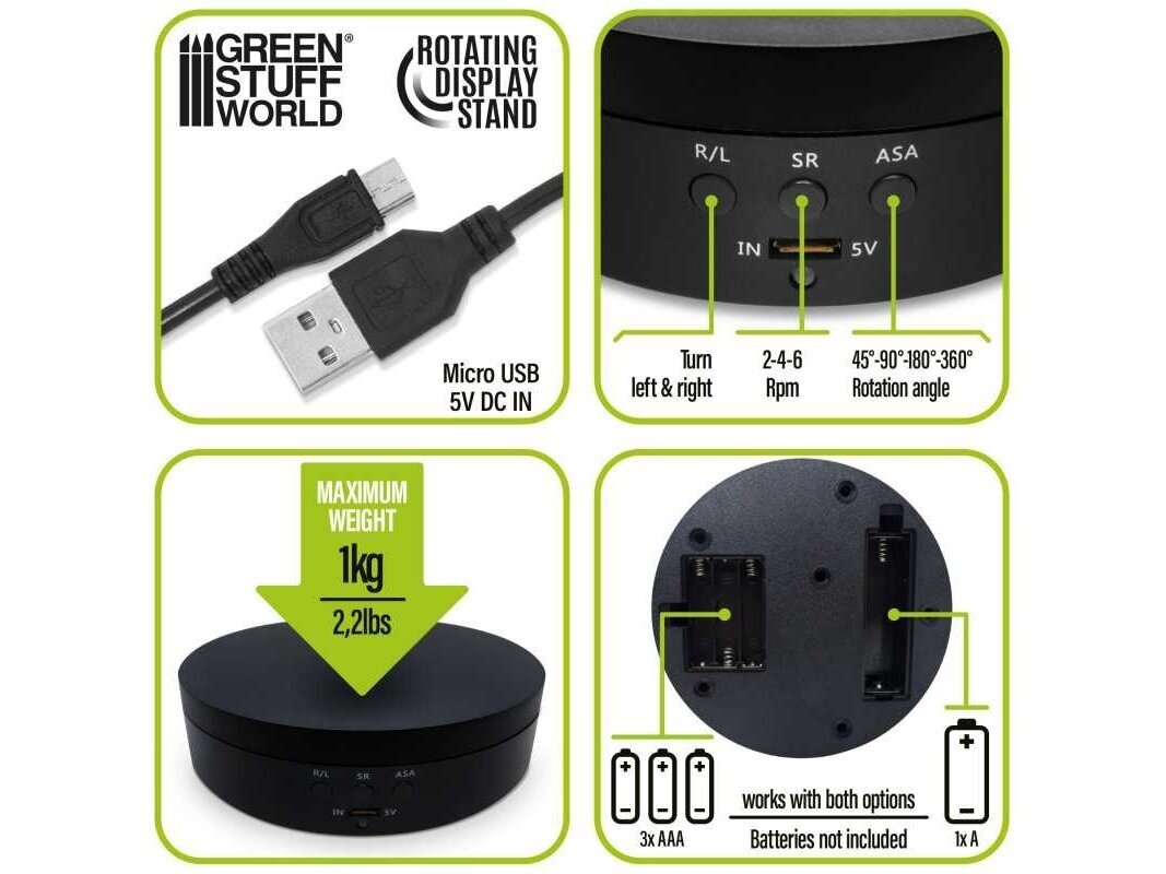 Green stuff world - Rotating Display Stand 136mm, 2360 2 Green stuff world - Rotating Display Stand 136mm, 2360 2
