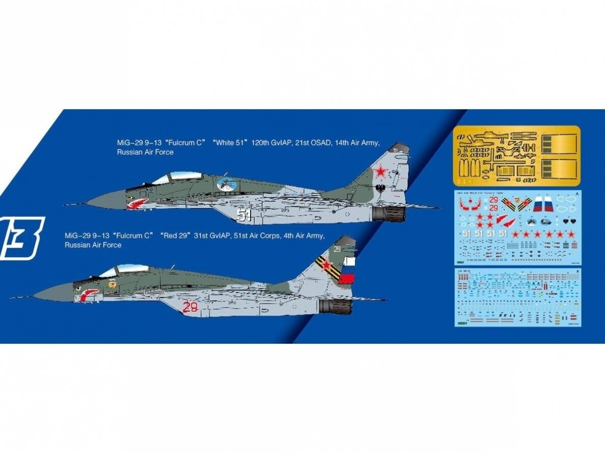 Great Wall Hobby - MiG-29 "Fulcrum C" 9-13, 1/48, L4813 1 Great Wall Hobby - MiG-29 "Fulcrum C" 9-13, 1/48, L4813 1