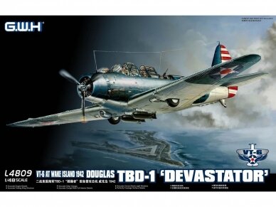 Great Wall Hobby - Douglas TBD-1 Devastator VT-6 at Wake Island 1942, 1/48, L4809 Great Wall Hobby - Douglas TBD-1 Devastator VT-6 at Wake Island 1942, 1/48, L4809