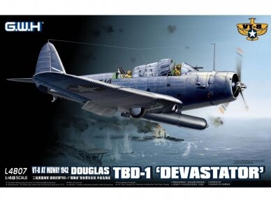 Great Wall Hobby - VT-8 at Midway 1942 Douglas TBD-1 'Devastator', 1/48, L4807 Great Wall Hobby - VT-8 at Midway 1942 Douglas TBD-1 'Devastator', 1/48, L4807