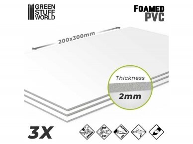 Green stuff world - Foamed PVC 2 mm (Листы вспененного ПВХ 2 мм), 9306