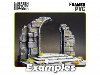Green stuff world - Foamed PVC 2 mm (Putų PVC lapai 2 mm), 9306 2 Green stuff world - Foamed PVC 2 mm (Putų PVC lapai 2 mm), 9306 2