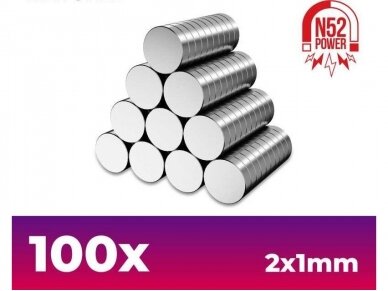 Green stuff world - Neodymium Magnets 2x1mm - 100 units, 11600 Green stuff world - Neodymium Magnets 2x1mm - 100 units, 11600