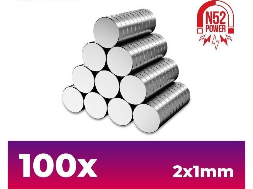 Green stuff world - Neodymium Magnets 2x1mm - 100 units, 11600 Green stuff world - Neodymium Magnets 2x1mm - 100 units, 11600
