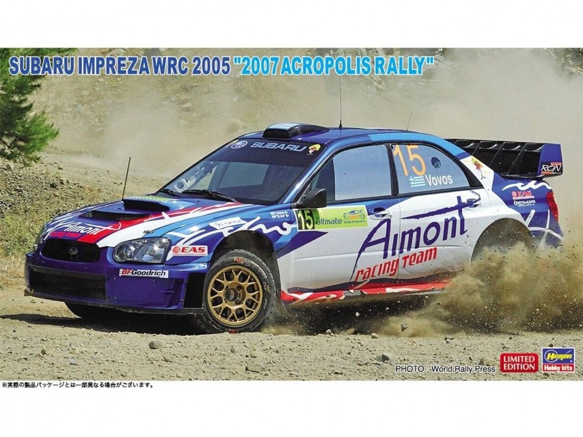 Hasegawa - Subaru Impreza WRC 2005 2007 Acropolis Rally, 1/24, 20558 Hasegawa - Subaru Impreza WRC 2005 2007 Acropolis Rally, 1/24, 20558