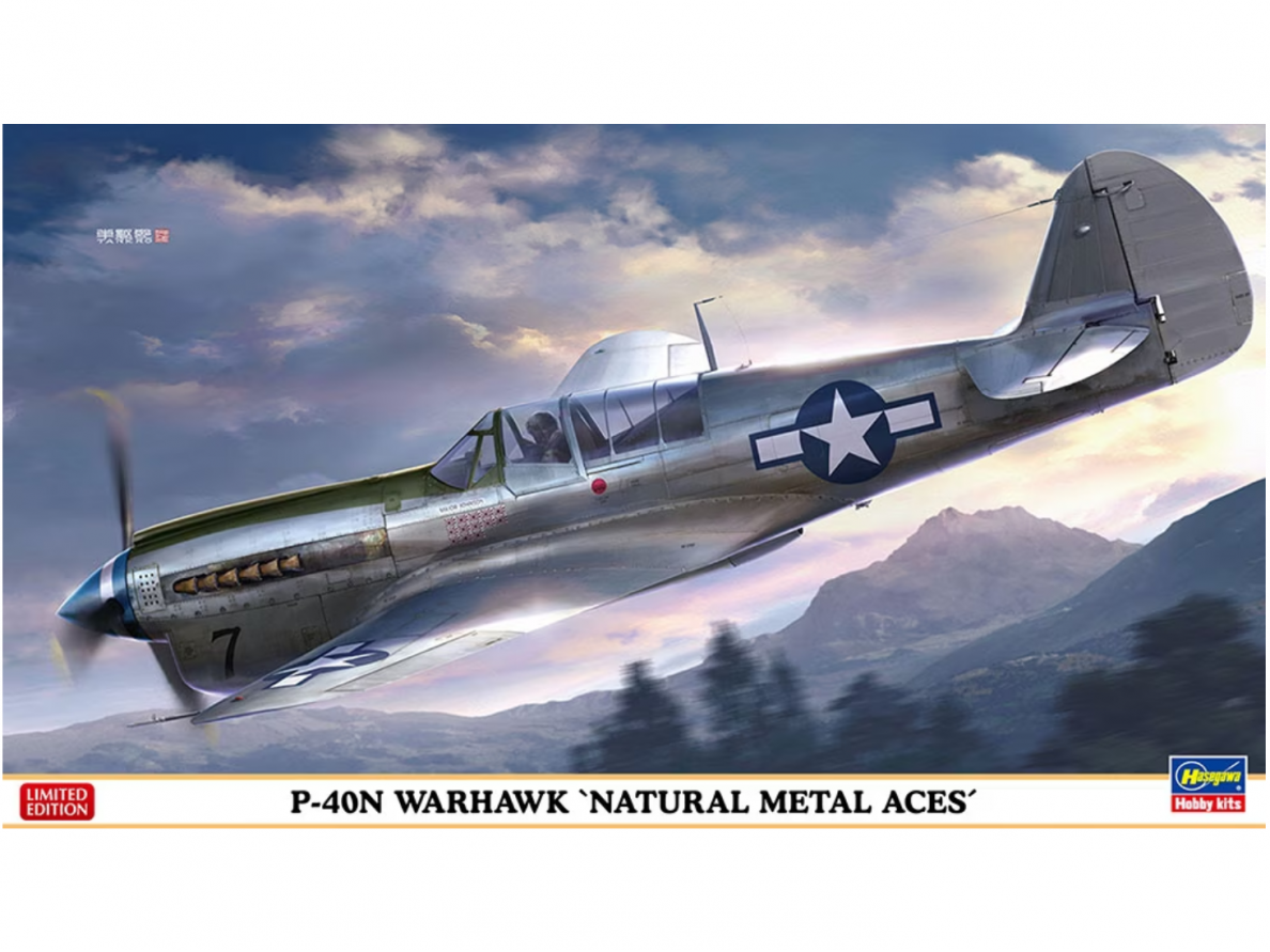 Hasegawa - Curtiss P-40N Warhawk 'Natural Metal Aces', 1/48, 07516 Hasegawa - Curtiss P-40N Warhawk 'Natural Metal Aces', 1/48, 07516