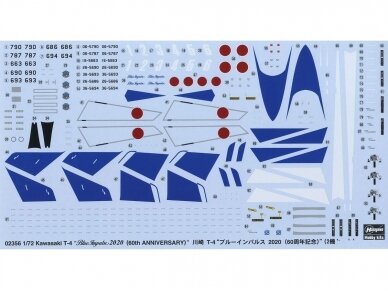 Hasegawa - Kawasaki T-4 'Blue Impulse 2020 (60th Anniversary)' (2 kits), 1/72, 02356 2