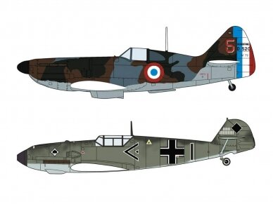 Hasegawa - Dewoitine D.520 & Messerschmitt Bf109E `Battle of France`, 1/72, 02332 1