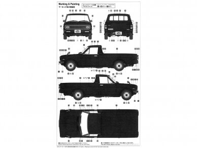 Hasegawa - Nissan Sunny Truck GB122 (1989) Long Body Deluxe "Late Type", 1/24, 20275 2