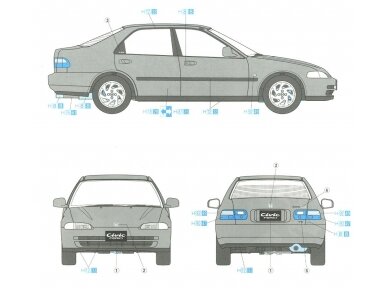 Hasegawa - Honda Civic ferio VTi, 1/24, 20256 5