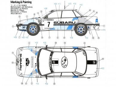 Hasegawa - Subaru Legacy RS 1992 Swedish Rally Limited Edition, 1/24, 20290 2