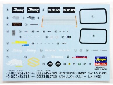 Hasegawa - 1995 Suzuki Jimny (JA11-5), 1/24, 21122 4