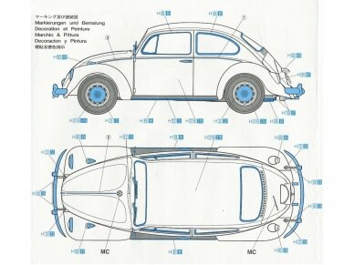 Hasegawa - Type 1 (1967) Volkswagen Beetle, 1/24, 21203 4