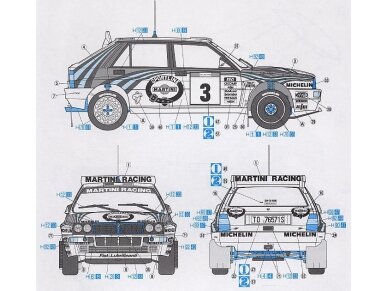 Hasegawa - Lancia Super Delta (1992 WRC Makes Champion), 1/24, 25015 6