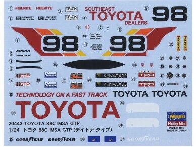 Hasegawa - Toyota 88C IMSA GTP 1989 Daytona Type, 1/24, 20442 3