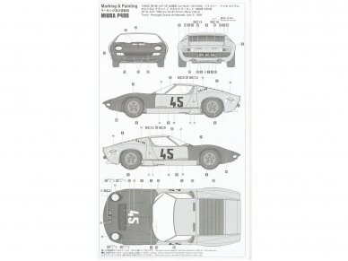 Hasegawa - Lamborghini Miura P400 1968 ACP GP, 1/24, 20683 7 Hasegawa - Lamborghini Miura P400 1968 ACP GP, 1/24, 20683 7