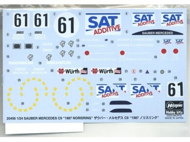 Hasegawa - Sauber Mercedes C9 "1987 Norisring", 1/24, 20456 3