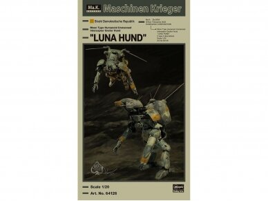 Hasegawa - Humanoid Type Unmanned Interceptor Groserhund `Luna Hund`, 1/20, 64126
