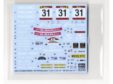 Hasegawa - Subaru Impreza "1997 Portugal Rally", 1/24, 20483 3