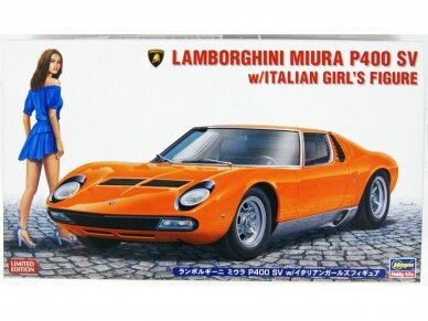 Hasegawa - Lamborghini Miura P400 SV w/Italian Girl's Figure, 1/24, 20423