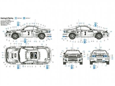 Hasegawa - Toyota Celica Turbo 4WD 1993 Monte Carlo Rally, 1/24, 20401 2