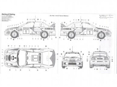 Hasegawa - Mitsubishi Lancer Evolution IV 1997 Finland Rally Winner, 1/24, 20480 5