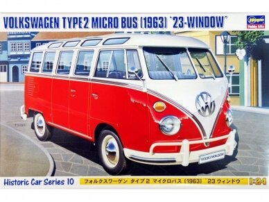 Hasegawa - Volkswagen Type2 Micro Bus (1963) '23-window', 1/24, 21210