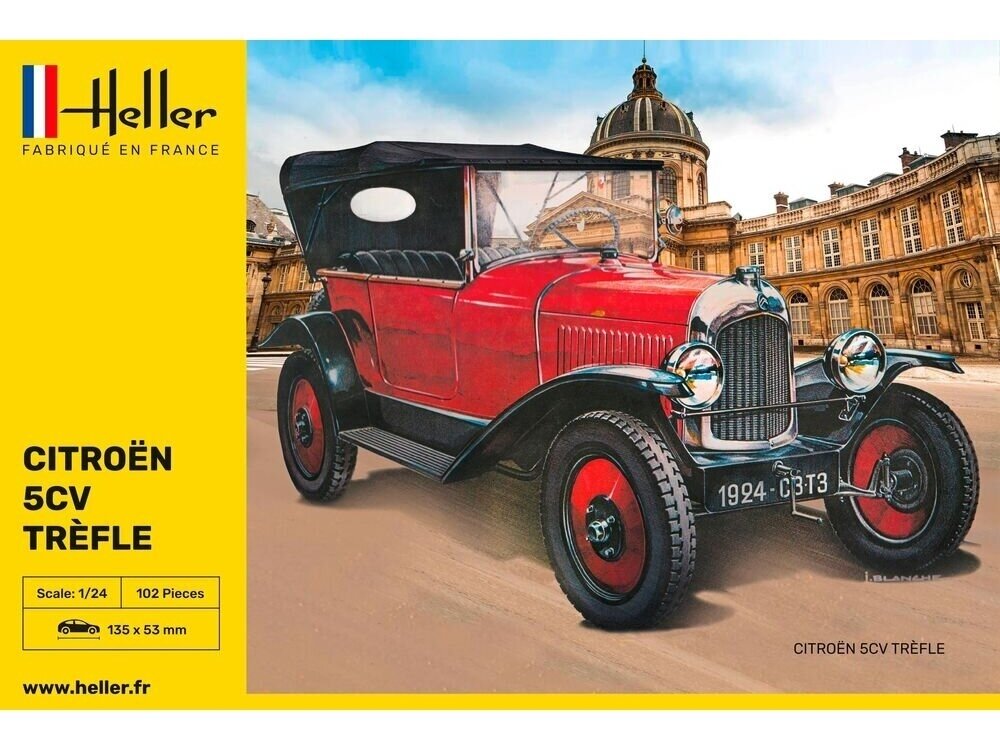 Heller - Citroën 5CV Trefle, 1/24, 80702