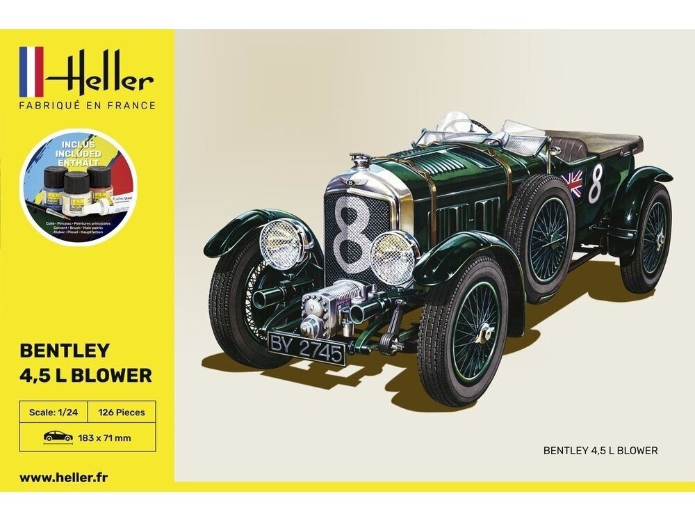 Heller - Bentley 4.5 L Blower dāvanu komplekts, 1/24, 56722 Heller - Bentley 4.5 L Blower dāvanu komplekts, 1/24, 56722