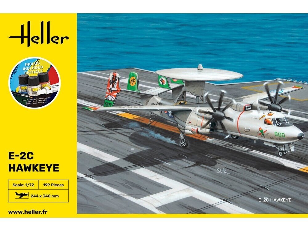 Heller - Grumman E-2C Hawkeye dāvanu komplekts, 1/72, 58300 Heller - Grumman E-2C Hawkeye dāvanu komplekts, 1/72, 58300