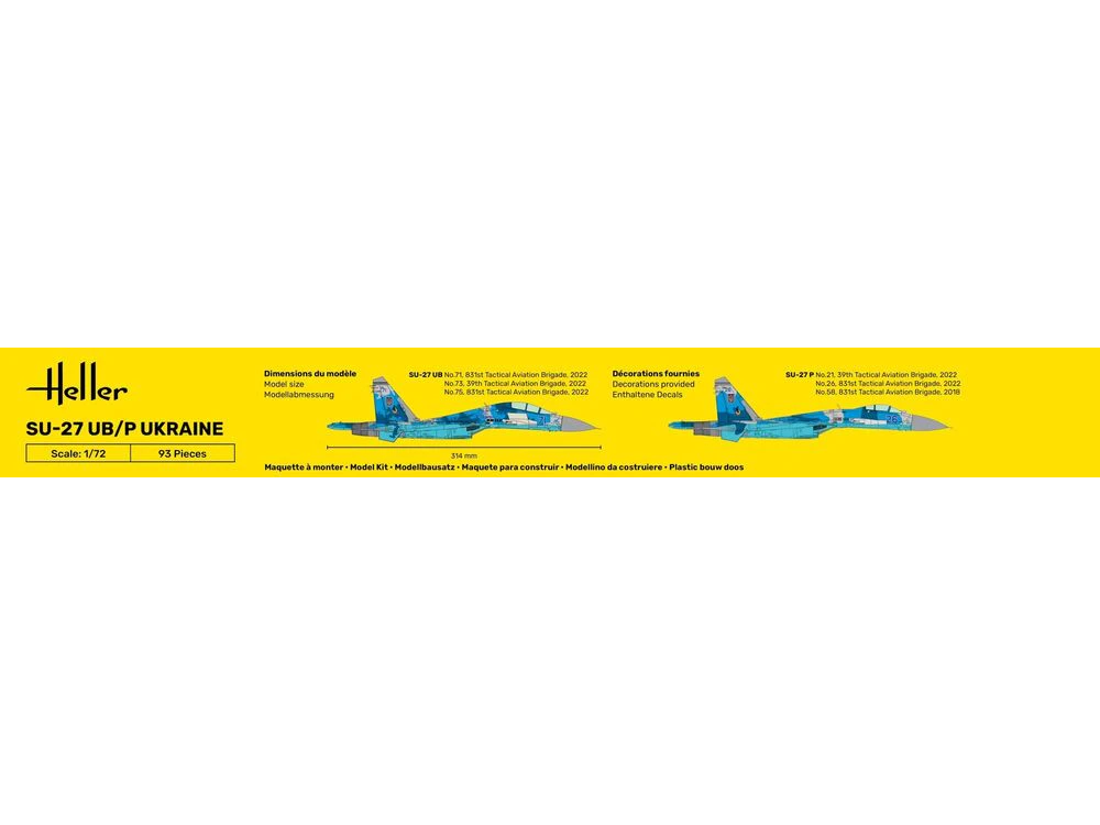 Heller - Su-27 UB/P Ukraine, 1/72, 80371 2 Heller - Su-27 UB/P Ukraine, 1/72, 80371 2