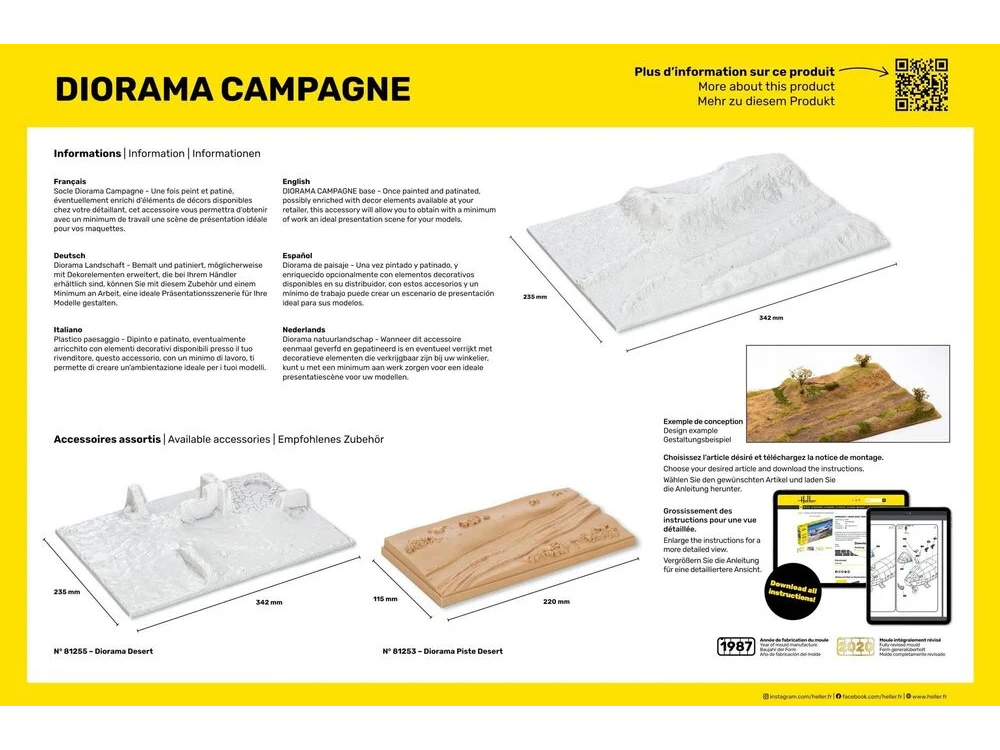 Heller - Socle Diorama Campagne, 1/35, 81254 1 Heller - Socle Diorama Campagne, 1/35, 81254 1