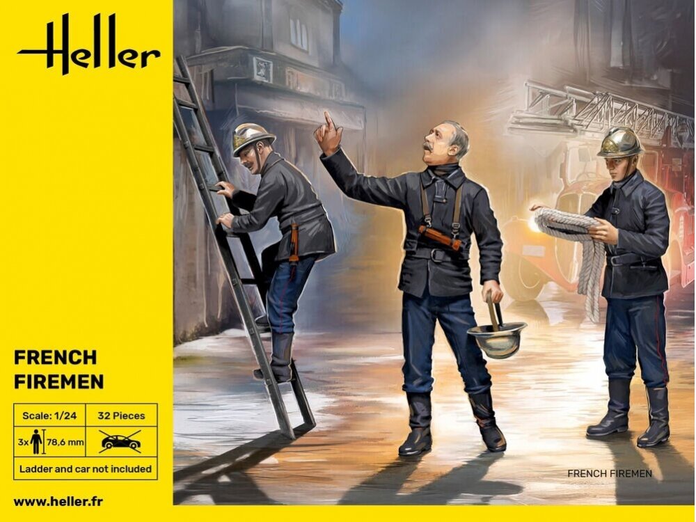 Heller - French Firemen, 1/24, 82753 Heller - French Firemen, 1/24, 82753