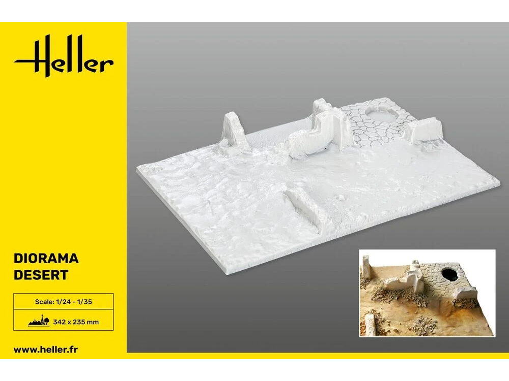Heller - Socle Diorama Desert, 1/35, 81255 Heller - Socle Diorama Desert, 1/35, 81255