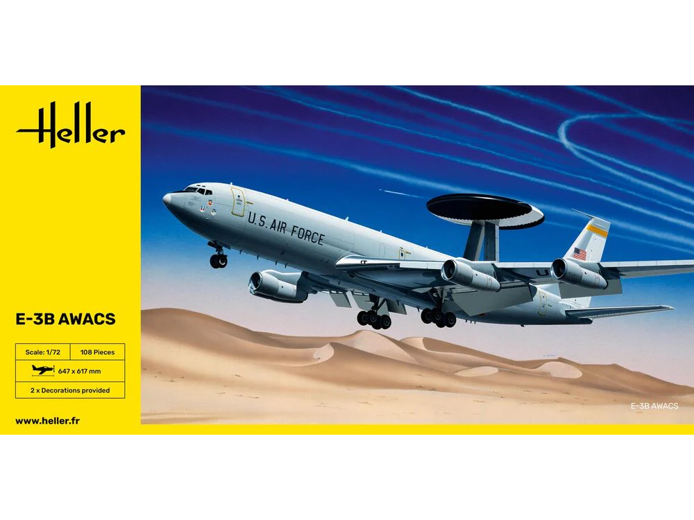 Heller - Boeing 707 E-3B AWACS, 1/72, 80308 Heller - Boeing 707 E-3B AWACS, 1/72, 80308