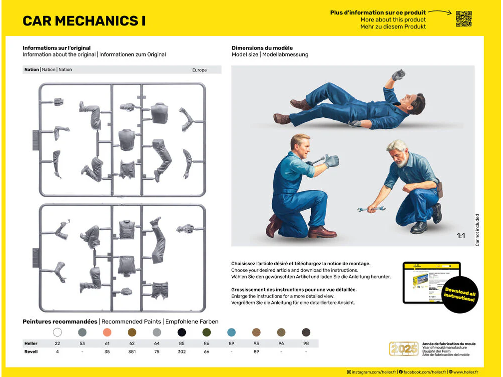Heller - Car Mechanics I, 1/24, 82755 1 Heller - Car Mechanics I, 1/24, 82755 1