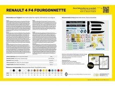 Heller - Renault 4 F4 Fourgonette dāvanu komplektst, 1/24, 58700 Heller - Renault 4 F4 Fourgonette dāvanu komplektst, 1/24, 58700