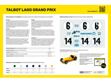 Heller - Talbot Lago Grand Prix Dovanų komplektas, 1/24, 56721