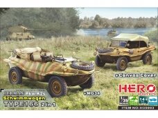 Hero Hobby Kits - German Pkw.K2s Schwimmwagen Type 166 2 in 1, 1/35, H35003
