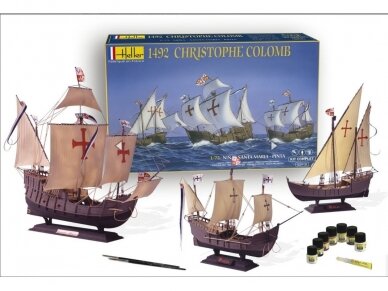 Heller - 1492 Christophe Colomb Nina - Santa Maria - Pinta dovanų komplektas, 1/75, 52910 1