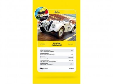 Heller - BMW 328 Endurance mudeli komplekt, 1/24, 56782 3 Heller - BMW 328 Endurance mudeli komplekt, 1/24, 56782 3