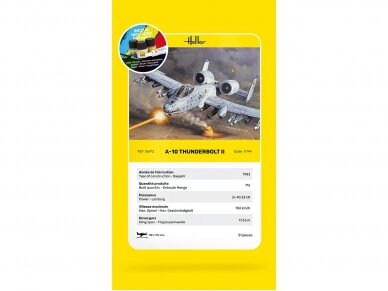 Heller - Fairchild-Republic A-10 Thunderbolt II mudeli komplekt, 1/144, 56912 3 Heller - Fairchild-Republic A-10 Thunderbolt II mudeli komplekt, 1/144, 56912 3