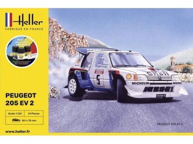 Heller - Peugeot 205 EV2 dovanų komplektas, 1/24, 56716