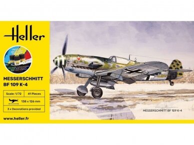 Heller - Messerschmitt Bf 109 K-4 dāvanu komplekts, 1/72, 56229