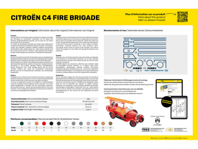 Heller - Citroen C4 Fire Brigade (1928-1930), 1/24, 80733 1 Heller - Citroen C4 Fire Brigade (1928-1930), 1/24, 80733 1